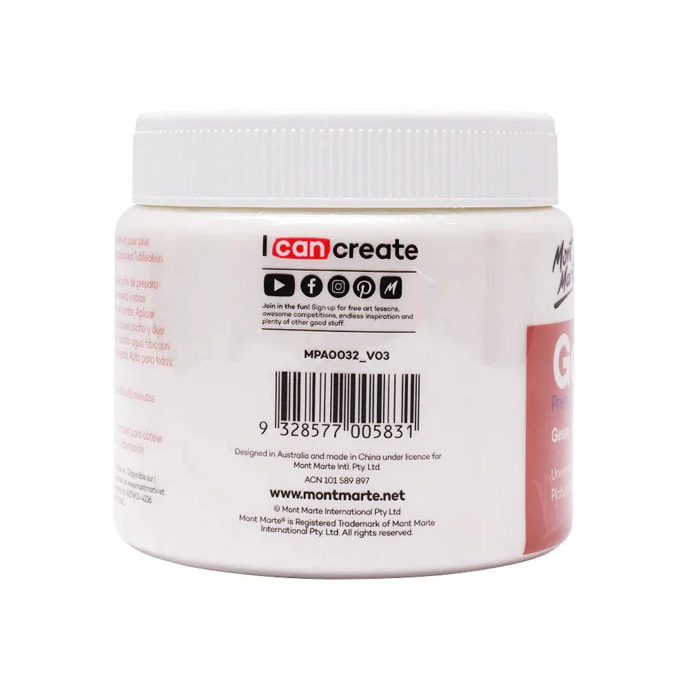 Mont Marte Gesso Premium - White 500ml - Glowish