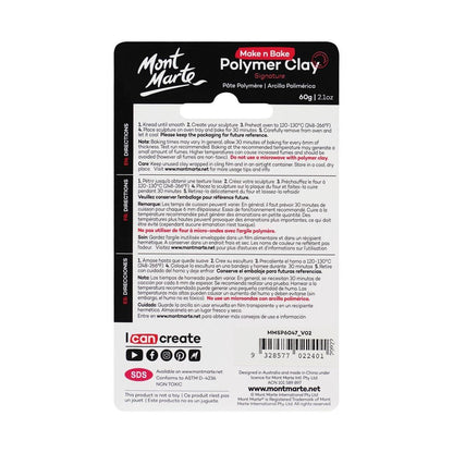 Mont Marte Make n Bake Polymer Clay Signature 60g - Crimson - Glowish