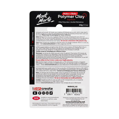 Mont Marte Make n Bake Polymer Clay Signature 60g - Scarlet - Glowish