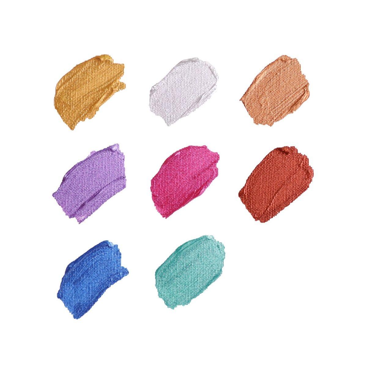 Metallic Acrylic Paint Intro Set 8pcs x 18ml (0.6oz) - Mont Marte - Glowish