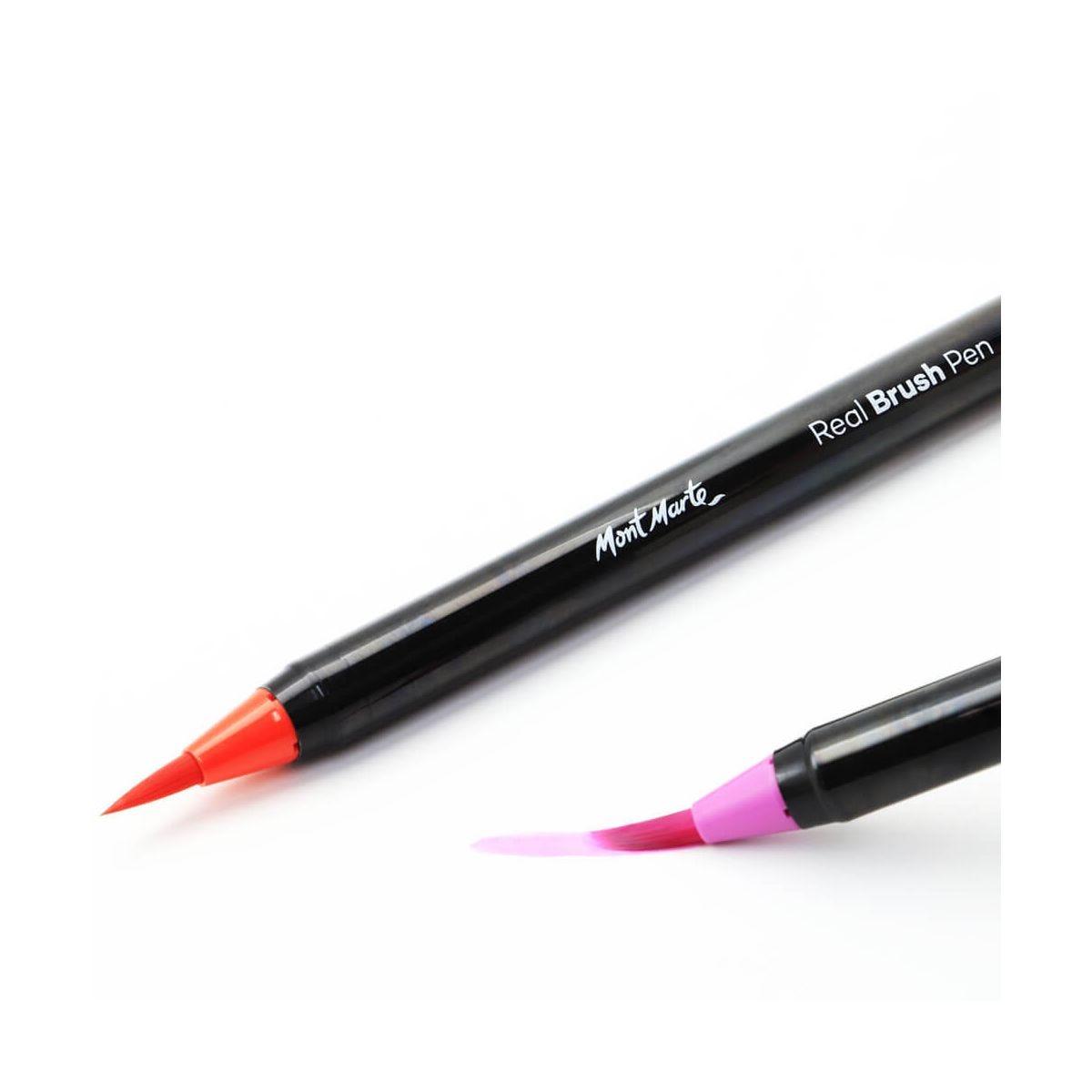 Mont Marte Real Brush Pens 12pcs - Glowish