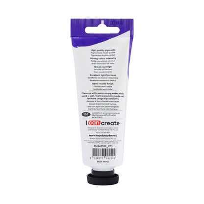 Mont Marte Satin Acrylic Paint Tube 75ml - Paynes Grey - ArtSupplies.nz