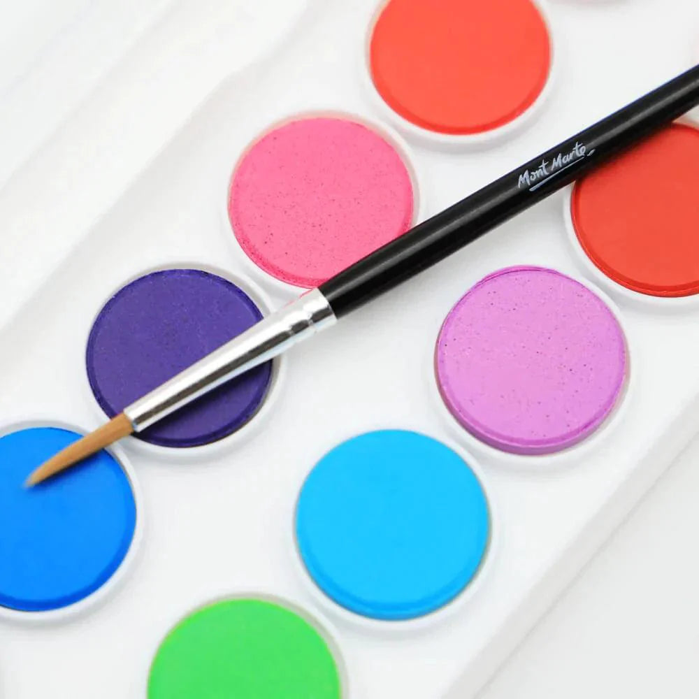 Watercolour Cake 17pc Signature Paint Set - Mont Marte - Glowish