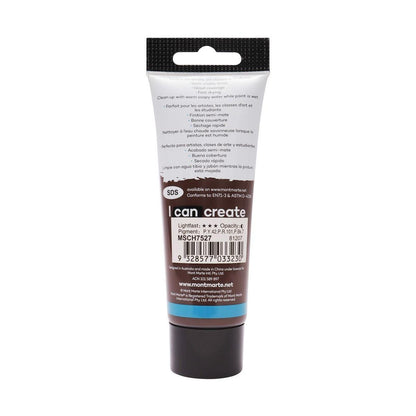 Mont Marte Studio Acrylic Paint Tube 75ml - Burnt Umber - ArtSupplies.nz