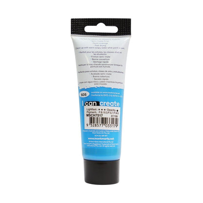 Mont Marte Studio Acrylic Paint Tube 75ml - Cerulean Blue - ArtSupplies.nz