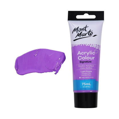 Mont Marte Studio Acrylic Paint Tube 75ml - Light Purple - ArtSupplies.nz