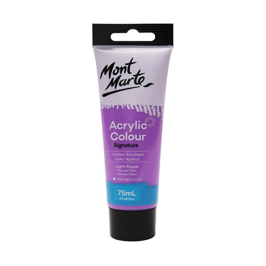 Mont Marte Studio Acrylic Paint Tube 75ml - Light Purple - ArtSupplies.nz