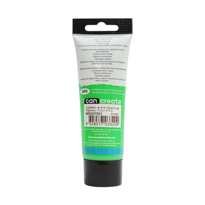 Mont Marte Studio Acrylic Paint Tube 75ml - Monastral Green - ArtSupplies.nz