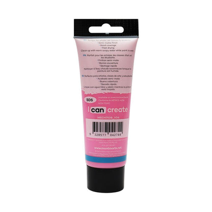 Mont Marte Studio Acrylic Paint Tube 75ml - Pink - ArtSupplies.nz