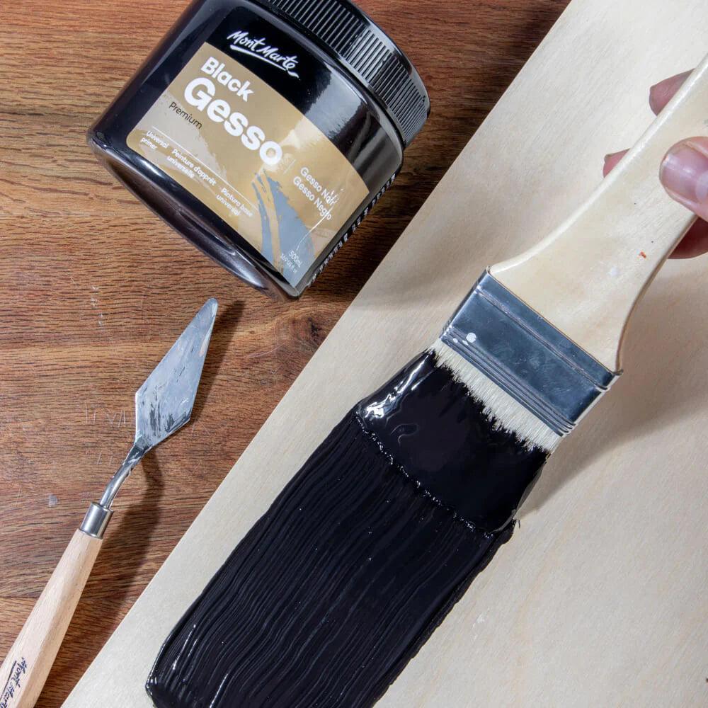 Black Gesso Tub 500ml - Mont Marte - Glowish