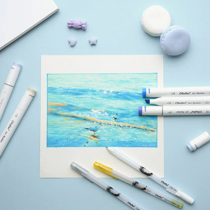 Ohuhu Gold Silver White Gel Pens: 12 Pack