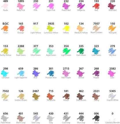 Ohuhu 48 Colours Dual Tip Alcohol Art Markers