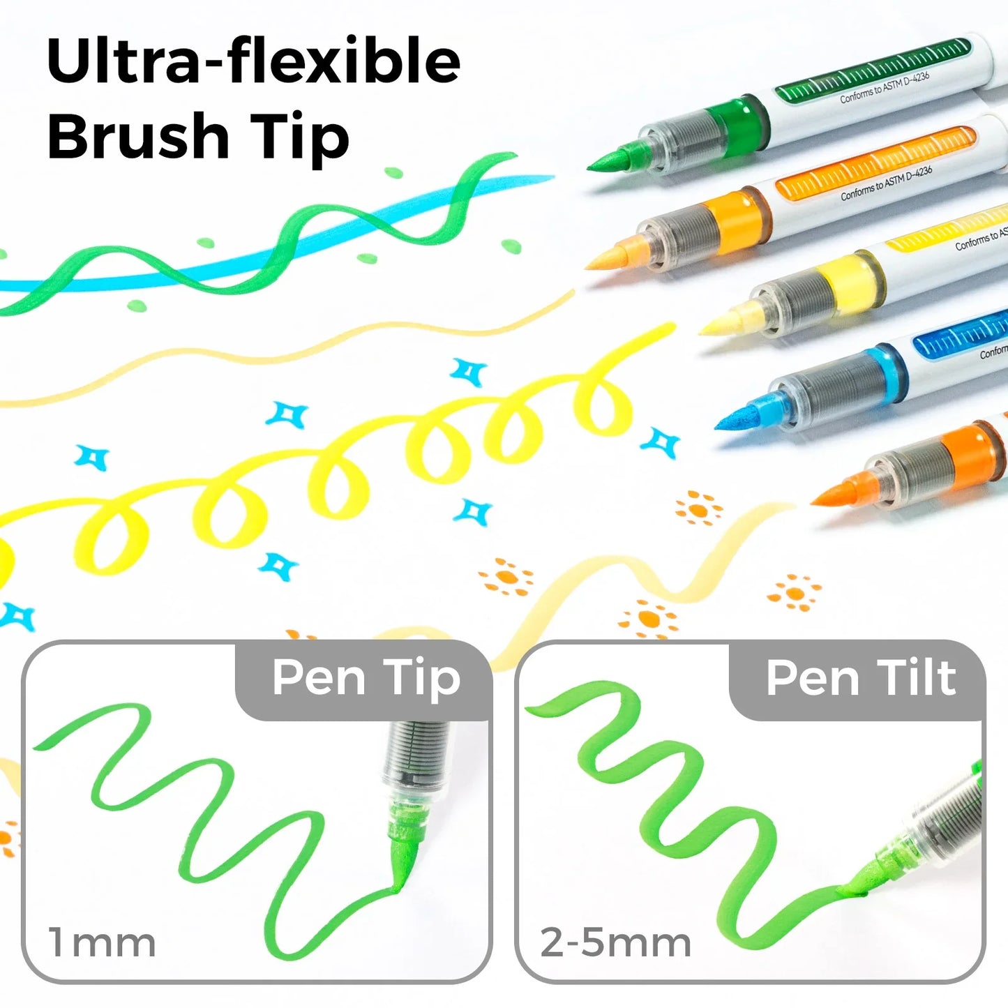 Ohuhu Acrylic Paint Pens 24 Colours