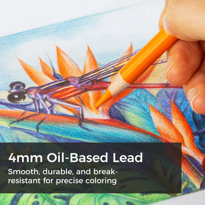 Ohuhu Halawa Series 72 Colours Oil-based Coloured Pencils