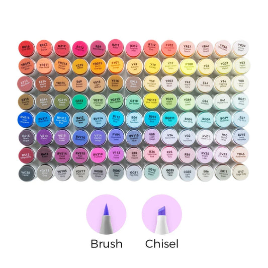 Ohuhu Honolulu 104 Colours Dual Tip Alcohol Art Markers - Artsupplies NZ