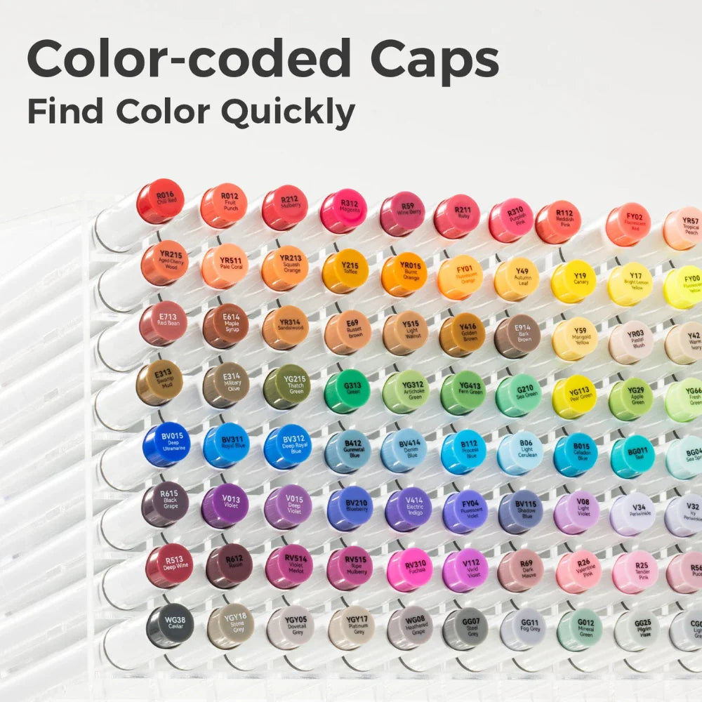 Ohuhu Honolulu 104 Colours Dual Tip Alcohol Art Markers - Artsupplies NZ