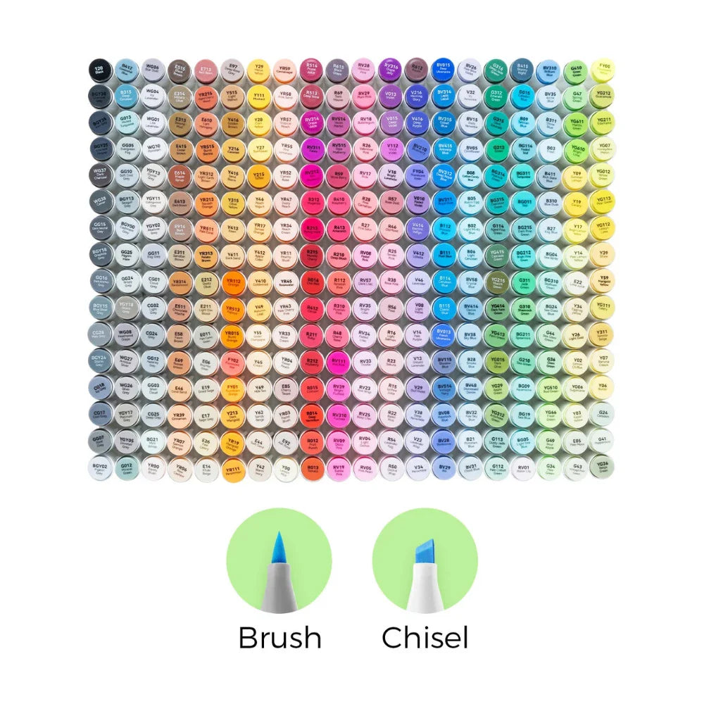Ohuhu Honolulu 320 Colours Dual Tip Alcohol Art Markers - Artsupplies NZ