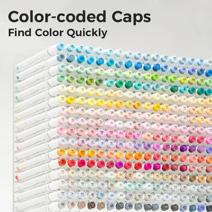 Ohuhu Honolulu 48 Classic Colours Dual Tip Alcohol Art Markers