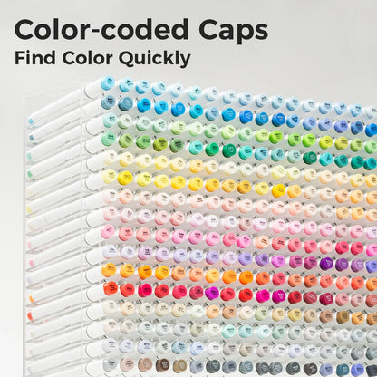Ohuhu Honolulu B 120 Colours Brush & Fine Marker Set