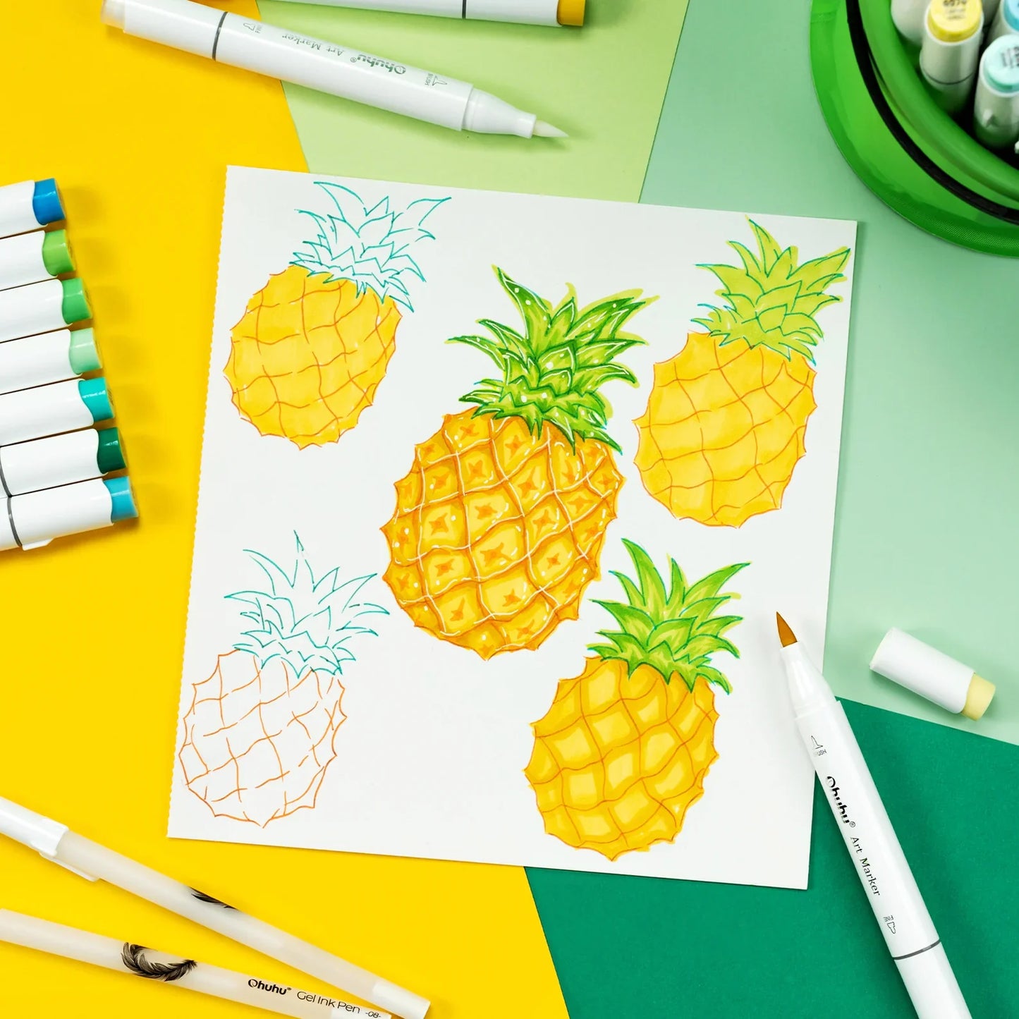 Ohuhu Honolulu B 320 Colours Dual Tip Alcohol Art Markers