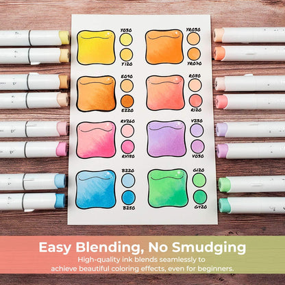 Ohuhu Honolulu B 48 Pastel Colours Marker Set