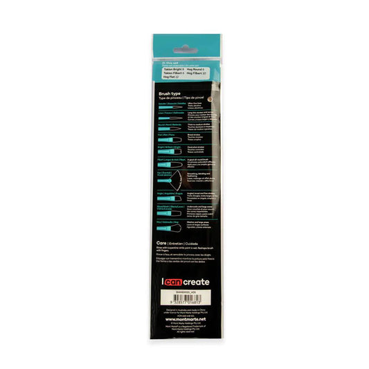 Oil Brush Signature 5pc - Mont Marte - Glowish