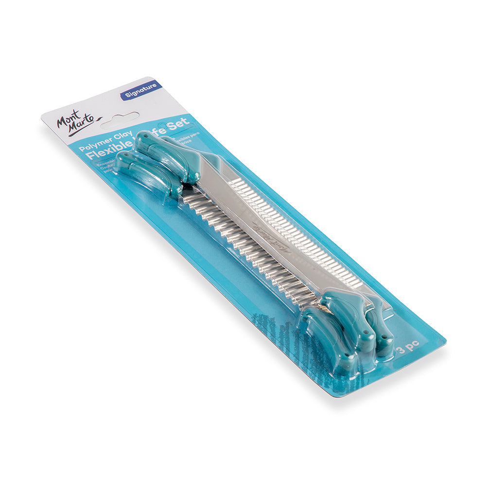 Polymer Clay Flexible Knife Set Signature 3pc - Mont Marte