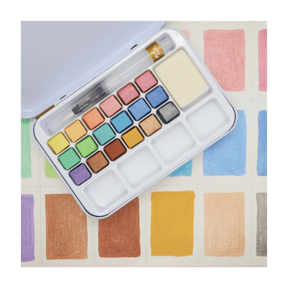 Premium Metallic Watercolour Cake Set in Tin 21pc