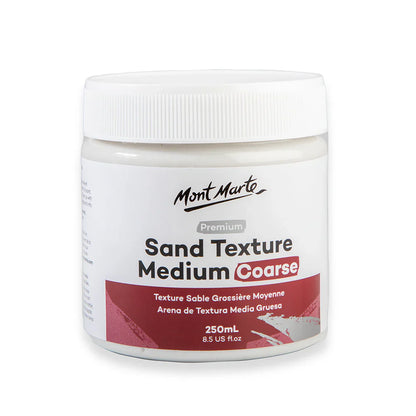 Sand Texture Medium Coarse Premium 250ml - Mont Marte - Glowish