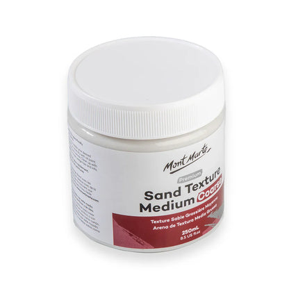 Sand Texture Medium Coarse Premium 250ml - Mont Marte - Glowish