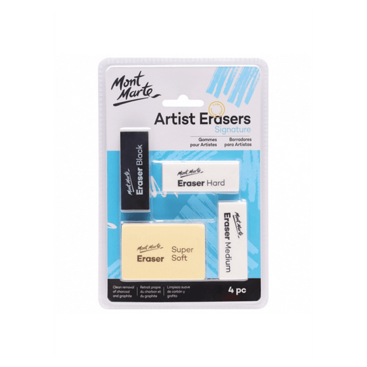 Signature Artist Erasers 4pc - Glowish