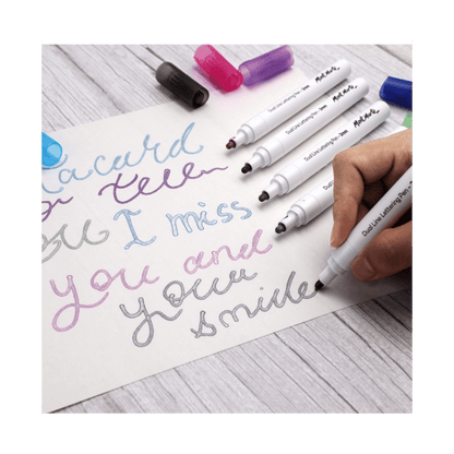 Signature Dual Line Lettering Pens 2mm (0.08in) Tip 6pc - Glowish