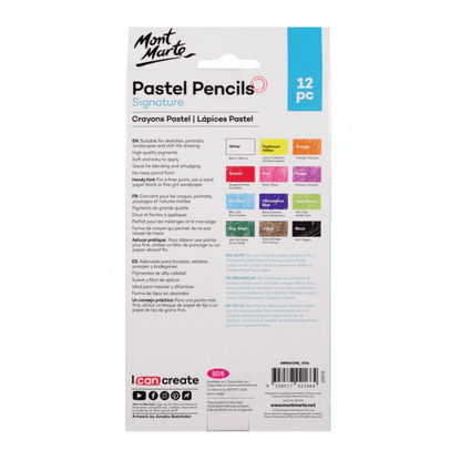 Signature Pastel Pencils 12 Colours - Glowish