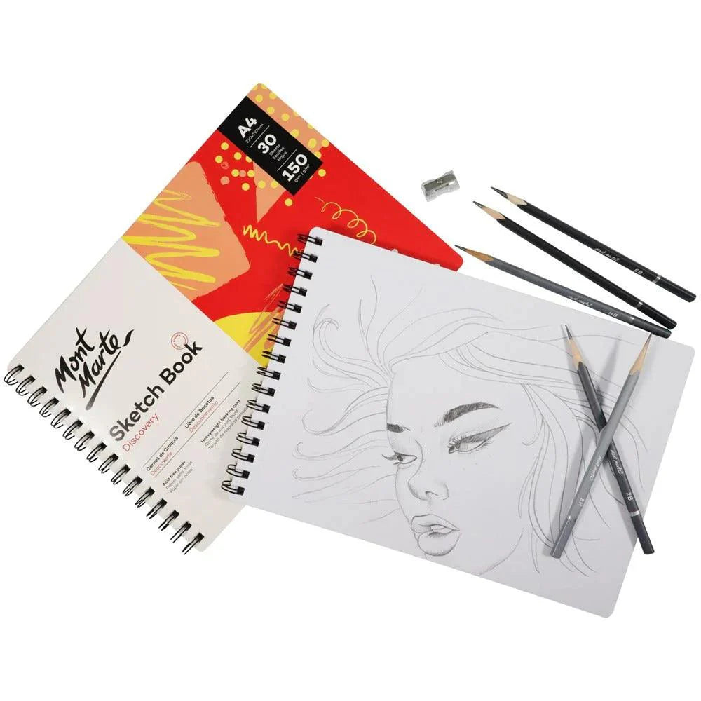 Sketch Book Discovery A4 (8.3 x 11.7in) 30 Sheets 150gsm - Glowish