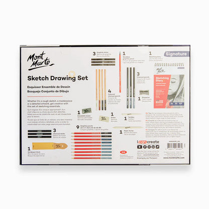 Sketch Drawing Set Signature 30pc - Mont Marte - Glowish