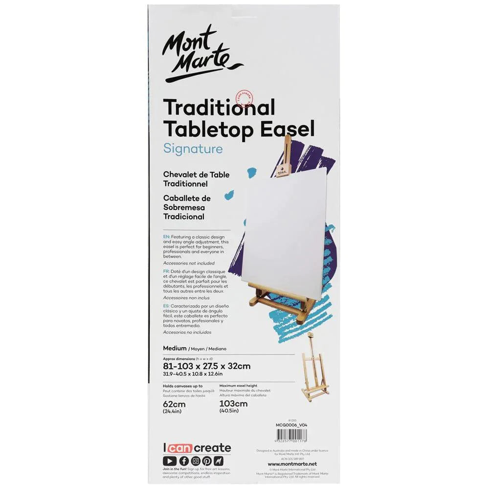Traditional Tabletop Easel Signature - Medium - Mont Marte - Glowish