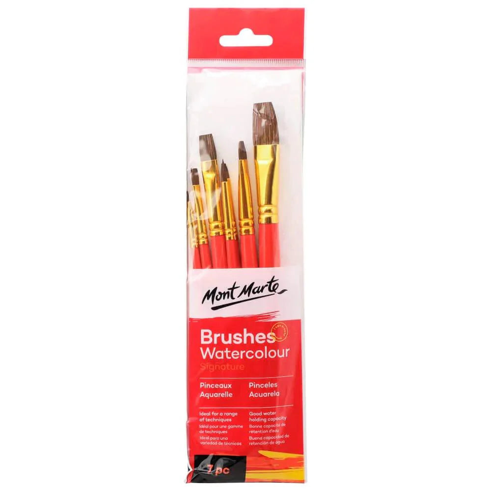 Watercolour Brushes Signature 7pc - Mont Marte - Glowish