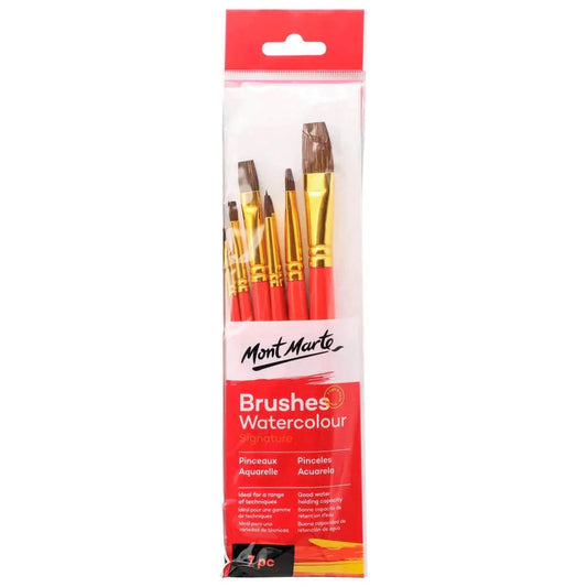Watercolour Brushes Signature 7pc - Mont Marte - Glowish